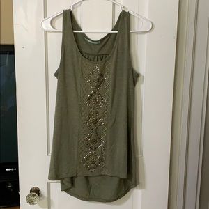 Olive green tank top